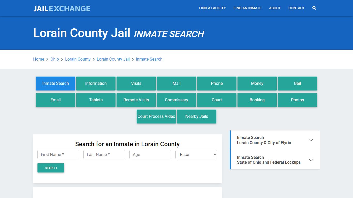 Lorain County Jail, OH Inmate Search: Roster & Mugshots